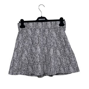 Theory Doreen Herringbone Skater Mini Skirt